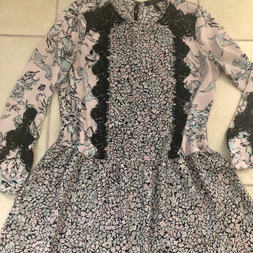 BCBG Max Azria “Bryanne” floral dress.